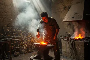        الحدادون وعمال طرق وتشكيل المعادن وغيرها     